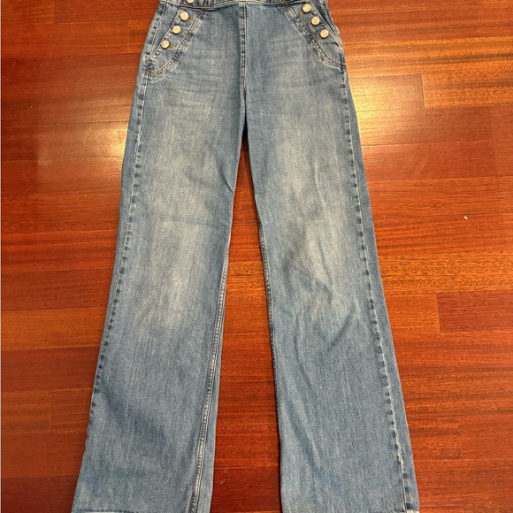 Jonathan Simkhai Light Blue Flare Jeans - Picture 1 of 5